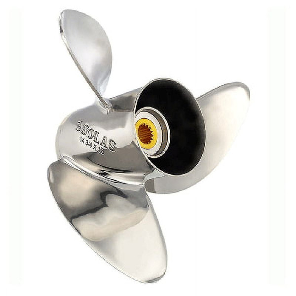 Solas Mercury 1551-148-19 HR Titan, Stainless Steel 3-Blade Propeller 14.75" Diameter x 19" Pitch