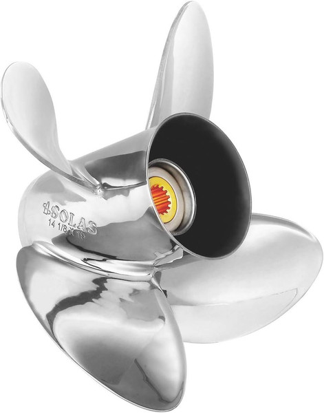 Solas 1453-135-13 HR Titan 13.5" Diameter x 13" Pitch RH Boat Propeller