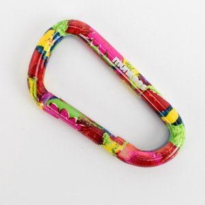 Carabiner 6 x 60 mm Flower Colored