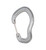 Grey Forged Biner w/ Wiregate 75mm