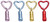 Mini LED w/Heart Carabiner all colors