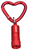 Red Mini LED w/Heart Carabiner