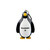 Penguin LED Flashlight Keychain