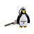 Penguin LED Flashlight Keychain with Key
