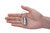 Mini LED Flashlight Keychain Grey