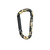 Colored D Carabiner  60 mm Black