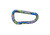 Munkees | D-Shaped Carabiner Clip | Colorful Flower Design