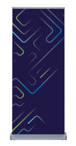 ARIVA GOLD BANNER STAND 33.5X78.75