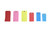 COLOURED TAGS #8 WHITE SNGL 6.25X3.125