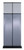 STERLING BANNER STAND BLACK 33.5X62-84"