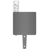 Rain Gauge made from a heavy 0.09 gauge brushed aluminum and includes a 5" plastic tube for rain measure.