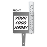 Measure rainfall right in your crop field with this durable rain gauge. Made from 18-gauge galvanized steel with a metallic powder-coated finish, it includes a 5" plastic measurement tube and a custom decal