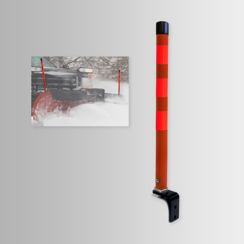 High Visibility Snow Plow Marker 1" x 3'