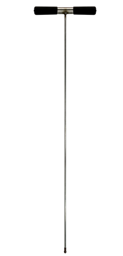 Durable probe to make finding what's underground easier. A variety of lengths are available for whatever task is before you.

4' x 3/8" shaft
Stainless steel shaft and handle
Rubber cushioned grips
Replaceable tip with 3/8"-18 threads.