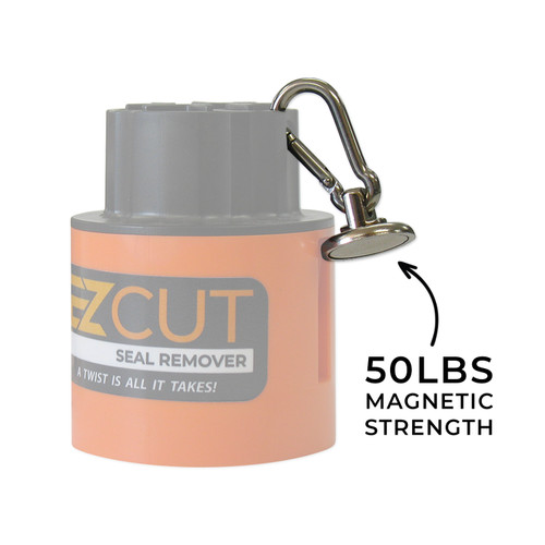 The EZ Cut Swivel Magnet is a heavy-duty storage solution designed to keep your tools secure and accessible.

Each magnet holds up to 50lbs and features a swivel-mounted carabiner hook for easy attachment to your EZ Cut tools.

Sold as a 2-pack, one for your cutter and one for your ejection tool. This set is perfect for keeping both tools right where you need them!