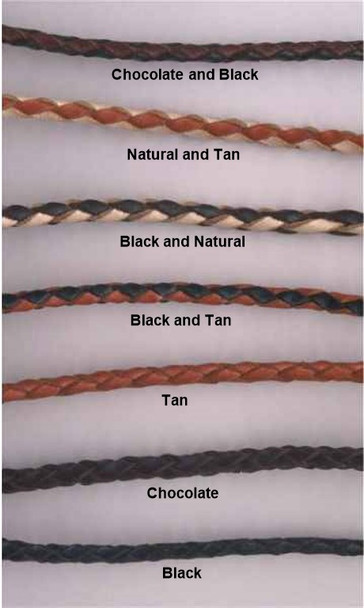 Braided Leather Whistle Lanyards (XPT-Lan-003) in Dk Brown