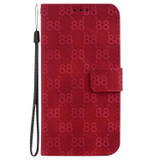 For Realme 10 Pro 5G Double 8-shaped Embossed Leather Phone Case(Red)