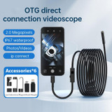 YP105 8mm Lenses 2MP HD Industry Endoscope Support Mobile Phone Direct Connection, Length:3m