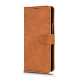 For Xiaomi Mix Fold 3 Skin Feel Magnetic Flip Leather Phone Case(Brown)