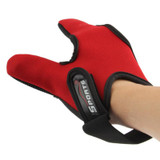 Fishing Special Two Fingers Gloves(Red)