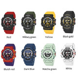 SMAEL 8065 Waterproof Sports Multifunctional Luminous Watch Men(Blue Red)