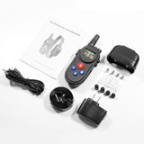 1000m Remote Control Intercom Dog Trainer Electric Shock Vibration Stop Barker(Black)