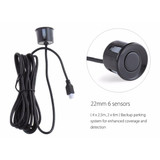 PZ-300-6 Car Parking Reversing Buzzer and LED Sensors Parking Alarm Assistance System with 6 Rear Radar