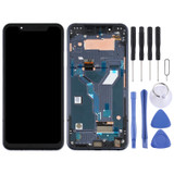 LCD Screen for LG G8s ThinQ LMG810, LM-G810, LMG810EAW with Digitizer Full Assembly With Frame (Black)