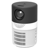 T400 100 inch Screen 3000 Lumens LED Mini Projector, Plug Type:US Plug(Black White)