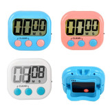 Digital Kitchen Timer Electronic Alarm Magnetic Backing with LCD Display for Cooking Baking Sports Games Office(White)