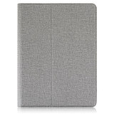 For 10 inch Cloth Texture 360 Rotation Horizontal Flip Universal Tablet PC Leather Case with Pen Slot(Grey)