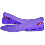 3-Layer Men Shoe Air Cushion Increase Insoles(Purple)