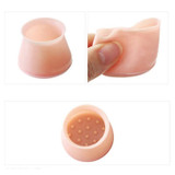 4 PCS Silicone Table and Chair Foot Protection Cover(Pink)