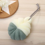 Portable Hanging Bath Flower Ball Soft Foaming Shower Massage Ball Body Exfoliating Bath Brush(Green)