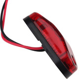 10-30V Oval Clearing Truck Trailer Side Marker Light (Red)