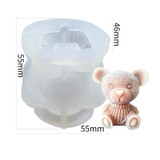 Cartoon Milk Tea Coffee Bear Ice Cube Silicone Mold Aromatherapy Candle Plaster Epoxy Mold, Specification: MC-149