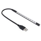 10-LED Portable Ultra Bright USB LED Light(Black)