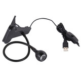 3W 360 Degree Rotation USB Metal Flexible Neck  LED Light with Switch & Clip (Warm White Light Black)