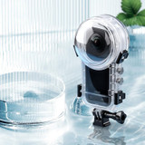 For Insta360 X3 Camera 50m Waterproof Sealed Diving Case (Transparent)