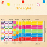 2 PCS Color Sticker Price Tag Name Stickers Notes(CY7052/20 Sheets)