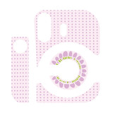 For Polaroid Mini 12 Body Camera Small Round Point Sunflower Sticker, Color: Pink