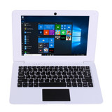 3350 10.1 inch Laptop, 6GB+64GB, Windows 10 OS, Intel Celeron N3350 Dual Core CPU 1.1-2.4Ghz, Support & Bluetooth & WiFi & HDMI, EU Plug(White)