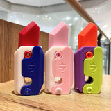 Radish Knife 3D Gravity Decompress Toy, Color Random Delivery, Style: Eraser Model