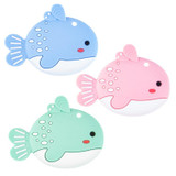 MJYJ019 Silicone Baby Teether Children Molar Stick Toy, Color: Small Fish-Blue