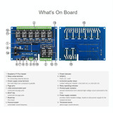 Waveshare Multi Protection 8-Channel Industrial Relay Module for Raspberry Pi Pico