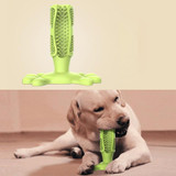 Chewing Gum Cleaning Teeth Molar Rod Dogs Toothbrush Toy, Size:L 15.5 x 15.5 x 4.8cm(Green)