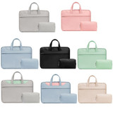 Baona BN-Q006 PU Leather Full Opening Laptop Handbag For 11/12 inches(Mint Green+Power Bag)