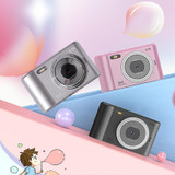 2.4-inch TFT Color Screen HD Digital Camera Portable Travel 8X Zoom Smart Camera(Pink Standard)