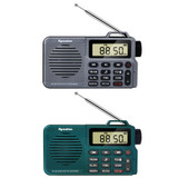 QL-221 Multifunctional Portable Bluetooth Plug-In Card Two-Band FM/AM Recording Radio, Style: US Version(Grey)