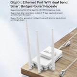 VONETS VAR1200-L 1200Mbps Wireless Bridge Built-in Antenna Dual-Band WiFi Repeater, With DC Adapter Set